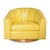 Italian Style Leather Swivel Chair For Sale - Image 9 of 9