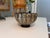 Paper Vintage Mid Century Persian Chinoiserie Paper Mache and Brass Silver Leaf Floral Mortar and Pestle For Sale - Image 7 of 8
