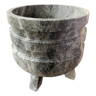 Courbe Marble Planter by Nina Magon For Sale