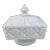 1950s Westmoreland Old Quilt Milk Glass Candy Dish For Sale