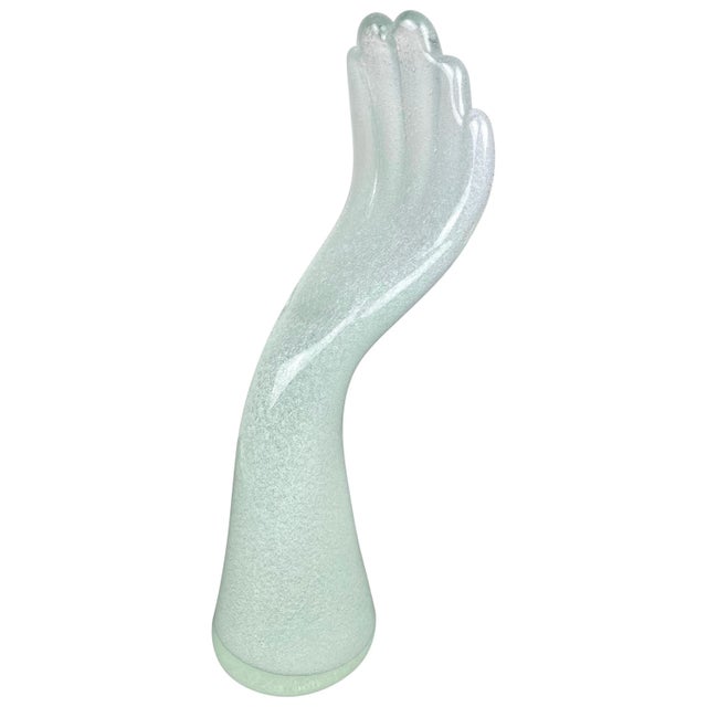 Murano Glass Hand Sculpture by Vistosi, Italy For Sale - Image 12 of 12