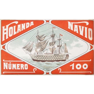 1920s Barcelonian Label, Holanda Navio Spanish Ship For Sale