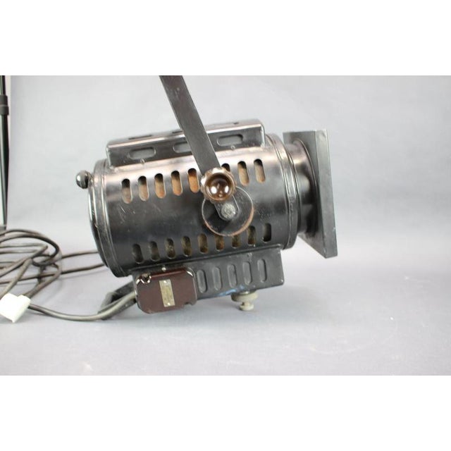 Black Vintage Czechoslovakian Theater Spotlight from Episkop, 1960 For Sale - Image 8 of 16