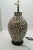 Contemporary Late 20th Century Black & Ivory Geometric Chulucanas Pottery Lamp – Handcrafted Peruvian Art Tribal Table Lamp For Sale - Image 3 of 6