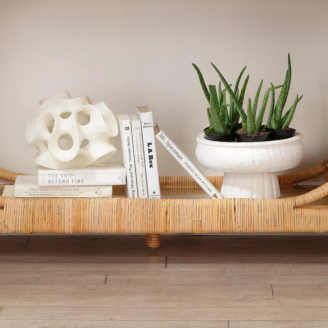 2020s Jamie Young Ribbon Sphere in White Resin For Sale - Image 5 of 8