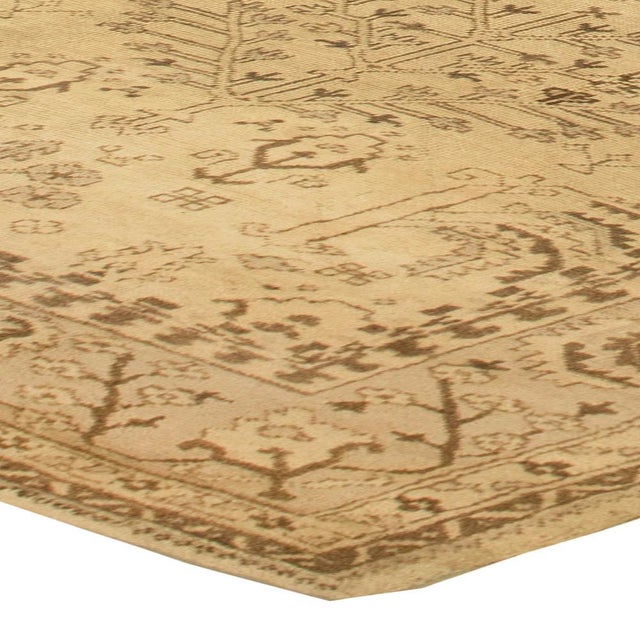 Turkish Oversized 1920s Turkish Oushak Rug For Sale - Image 3 of 4