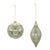 Elevate your holiday decorating with this set of 6 Glass Ornaments, featuring two charming sizes for added dimension on...