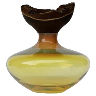 Bloom Stacking Amber Vase by Pia Wüstenberg For Sale