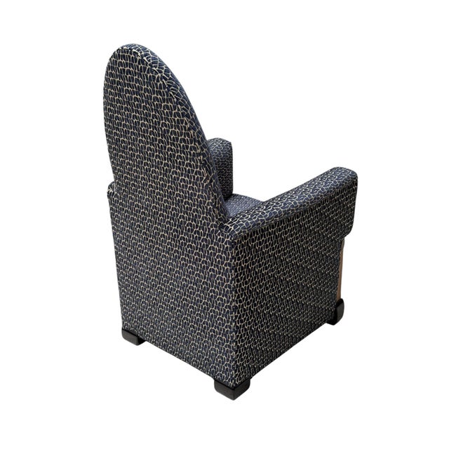 Magnificent and ultra rare Art Deco Amsterdamse School lounge chair. Design by Paul Bromberg for H. Pander & Zonen Den...