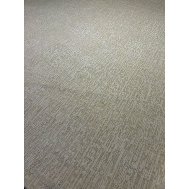Restoration Hardware Rh Matrice Wool & Silk Rug – 10' X 11' – Ivory For Sale - Image 4 of 17