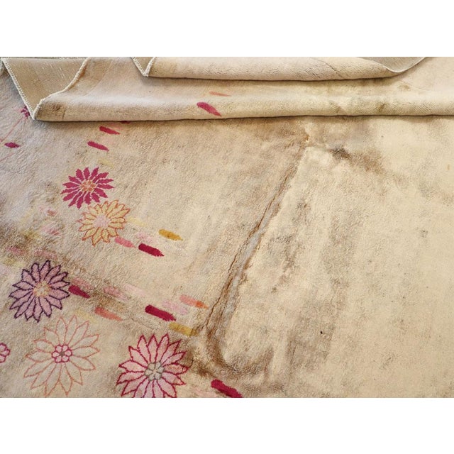 Galerie Shabab Collection Mid-20th Century Chinese Art Deco Room Size Carpet For Sale - Image 9 of 9