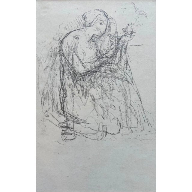 Otto Vautier, L'envol, 1910, Pencil on Paper For Sale