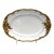 Vintage Walbrzych Wlb3 Gold Scroll Oval Serving Platter 13" Poland Porcelain For Sale
