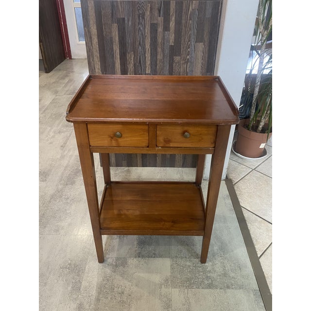 Vintage Side Table in Cherry Wood, 1950s For Sale - Image 16 of 18