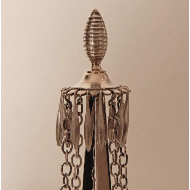 Antique Empire Sterling Silver Candleholders, 1853, Set of 2 For Sale - Image 11 of 16