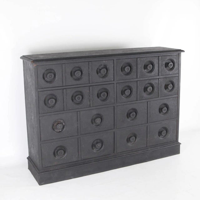 Black Ebonized Chest of Drawers, 1970s For Sale - Image 8 of 9