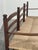 Antique French Provincial Radassier Bench in Oak with Rush Seat, France For Sale - Image 4 of 16