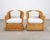 Contemporary Pair of Organic Modern Rattan Wicker Lounge Armchairs For Sale - Image 3 of 18