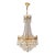 Antique Chandelier With Musical Motif Empire Historicism Style Brass Gold For Sale