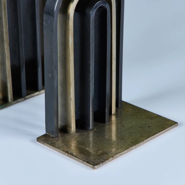 Pair of Arch Bookends by Walter von Nessen for Chase USA For Sale - Image 17 of 18