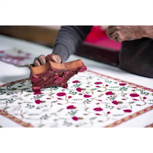 Not Yet Made - Made To Order Poppy-Gina Magenta Reversible Pillow Case, 20"x20" For Sale - Image 5 of 11