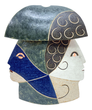 Sculptural Studio Ceramic Table Lamp, 1980s