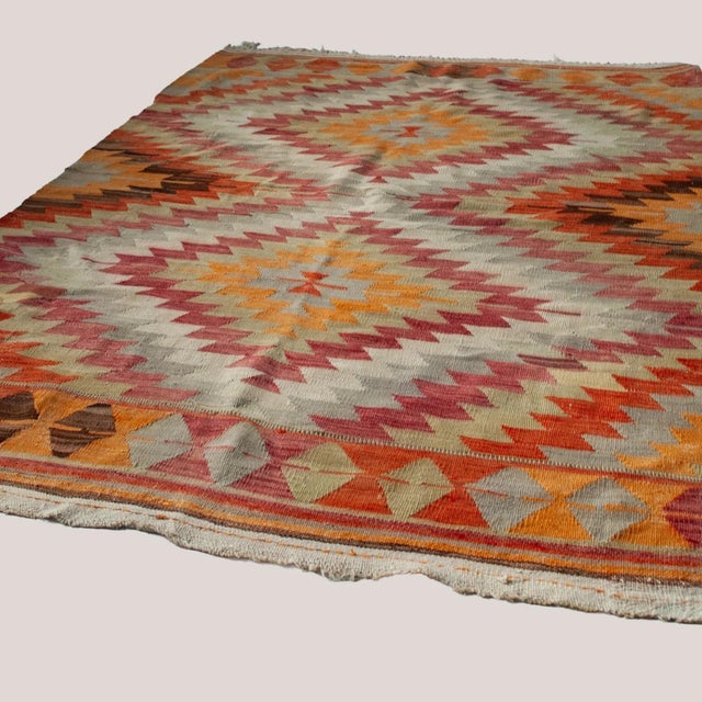 1920s Geometric Anatolian Kilim Rug, 1920s For Sale - Image 5 of 7