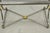 Late 20th Century Vintage Directoire Maison Jansen Style Steel & Brass Marble Top Console Table For Sale - Image 5 of 18