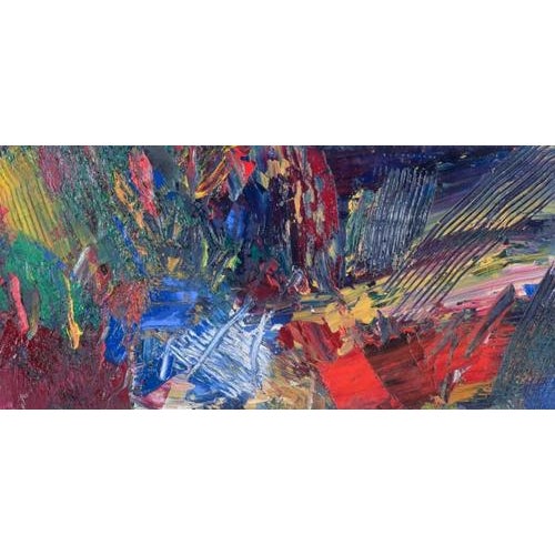 Lars Bertle. Abstract Landscape Composition, 1950s-1960s, Oil on Panel For Sale - Image 6 of 6