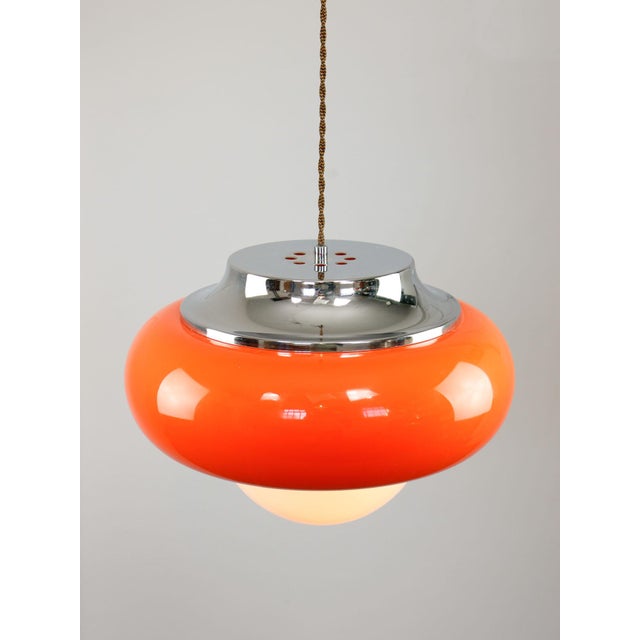 Space Age Orange Best Pendant from Guzzini, 1970s For Sale - Image 6 of 17