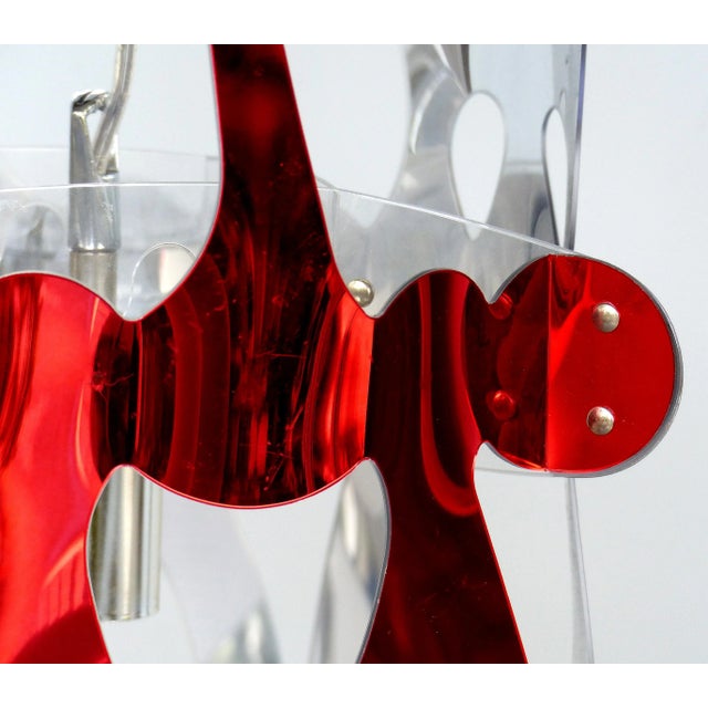 Ruby Red Devil Suspension Pendant Light From Slamp of Italy For Sale - Image 8 of 12