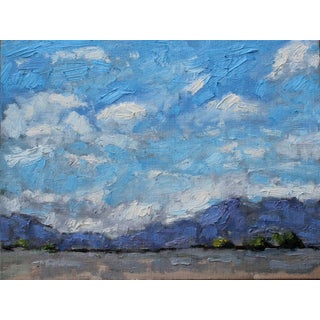 "Nevada Clouds" Contemporary Impressionist Style Landscape Oil Painting For Sale