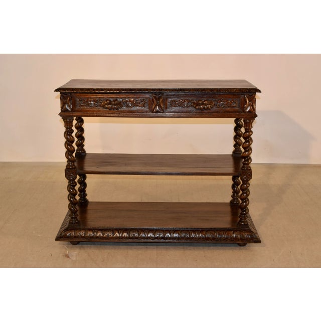 19th Century 19th C. French Oak Dessert Buffet For Sale - Image 5 of 9