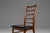 Wood Set of 4 Danish Modern "Lis" Ladderback Dining Chairs in Walnut by Niels Koefoed for Koefoeds Hornslet, Denmark, Circa 1960s For Sale - Image 7 of 12