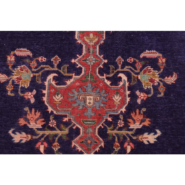 English Vintage Hand-Knotted Oriental Rug 9.9x12.8 For Sale - Image 3 of 7