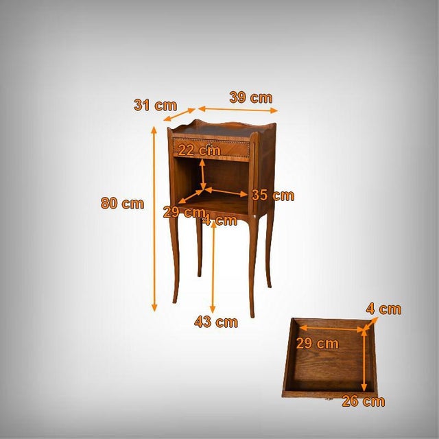 Mid-20th Century Louis XV-Louis XVI Transitional Marquetry Coffee Table For Sale - Image 18 of 18