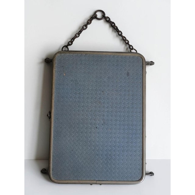 Metal Vintage Three-Leaf Barbers Mirror, 1930s For Sale - Image 7 of 8