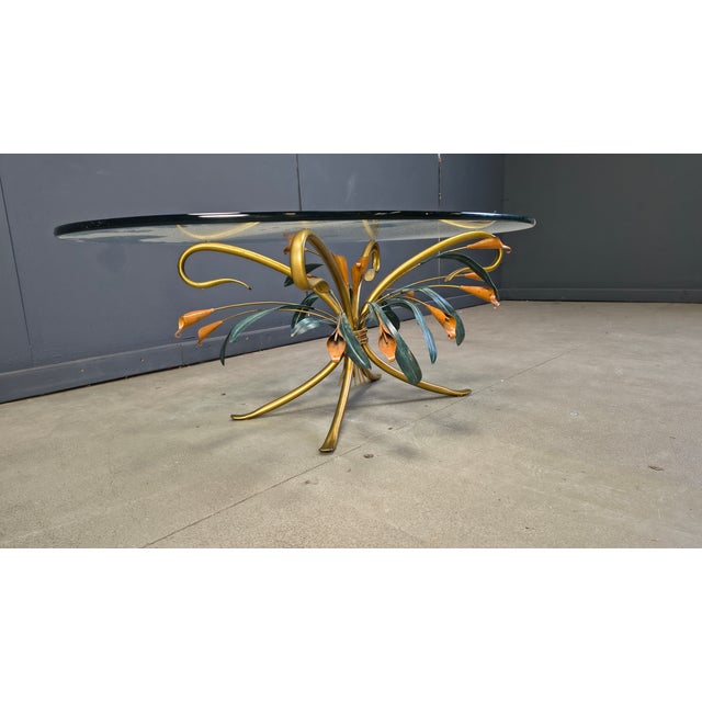 Metal Florentine Coffee Table in the style of Hans Kögl, 1970s For Sale - Image 7 of 10