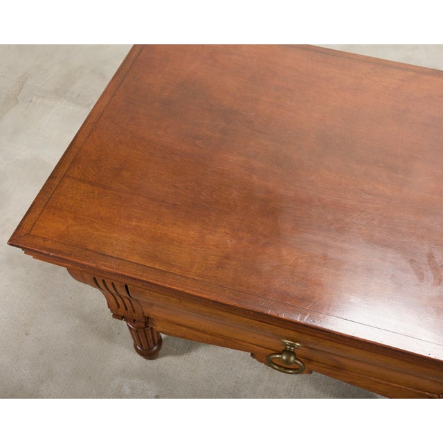 Repurposed 19th C. French Butcher Block Work Table Kitchen Island 8 Ft For Sale In Sacramento - Image 6 of 18