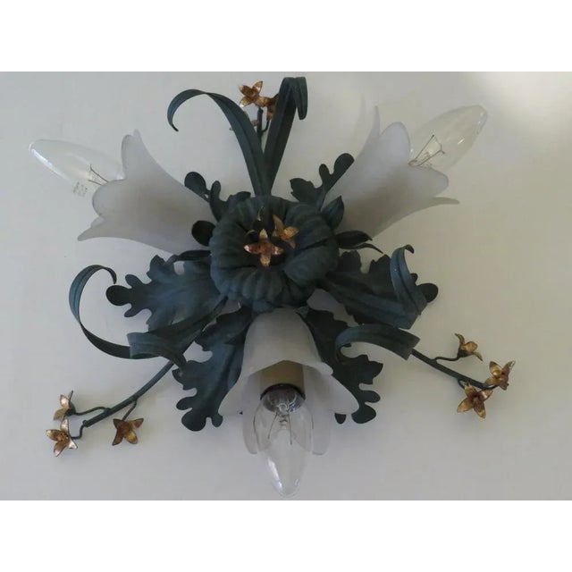 Forest Green Wall Lamps from Banci, Italy, 1950s, Set of 2 For Sale - Image 8 of 15