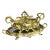 French Rococo Gold Centerpiece Bowl – Aladdin Style Bronze Vessel For Sale