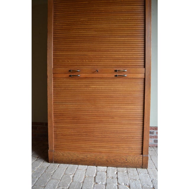 Large Filing Cabinet in Oak For Sale - Image 4 of 10