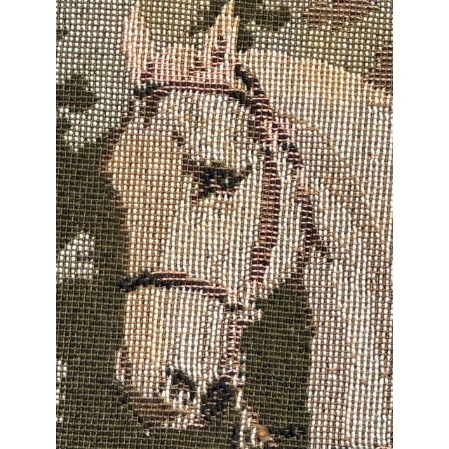 Textile Vintage French Aubusson Jacquard Tapestry, 1980s For Sale - Image 7 of 13
