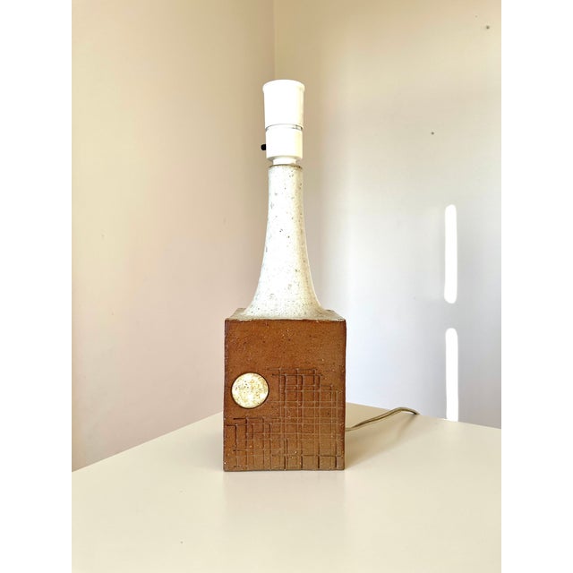 Ceramic Large Danish Handmade Stoneware Wall Sconce by Noomi Backhausen & Poul Brandbourg for Søholm, 1960s For Sale - Image 7 of 9