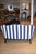 Antique Settee in Italian Busatti Stripe For Sale - Image 4 of 7