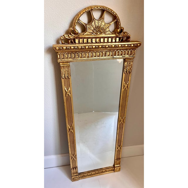 Vintage Pier Gilt Wood Beveled Mirror For Sale - Image 13 of 15