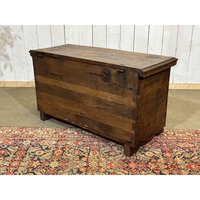 18th Century Oak Chest with Gothic Decoration For Sale - Image 17 of 18