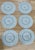 Vintage Mid Century Modern Bavarian Porcelain Bee Plates Hand Painted Folk Art Small - Set of 6 For Sale In Tampa - Image 6 of 7