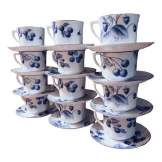 Tiffany & Co. Nature Bone China Tea Sets Collection Made in England - 24 Pieces For Sale