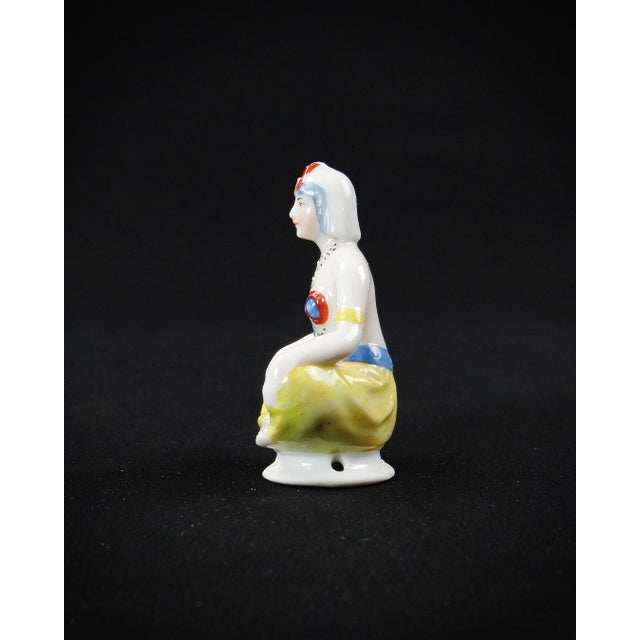 Ceramic Early 20th Century Orientalist Half-Doll in Thuringian Porcelain Half-Figurine by Salammbô, 1920 For Sale - Image 7 of 12